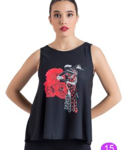 Camiseta Flamenco Happy Dance con escote abierto