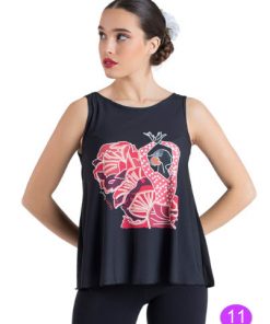 Camiseta Flamenco Happy Dance con escote abierto