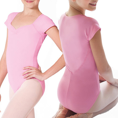 Maillot de ballet manga corta - Ropa de ballet niña