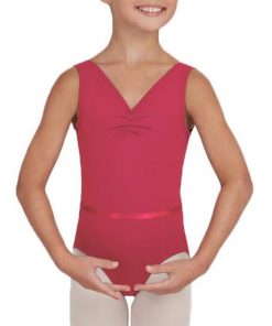 maillot-ballet-capezio-v-neck-pinch-front child