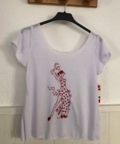 Camiseta de Flamenco Happy Dance escote abierto