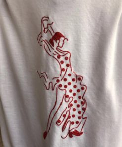 Camiseta de Flamenco Happy Dance escote abierto