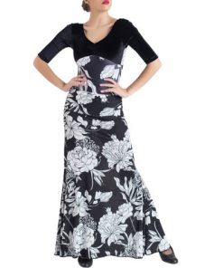 Falda Lycra estampada Flamenco Happy Dance para Adulto