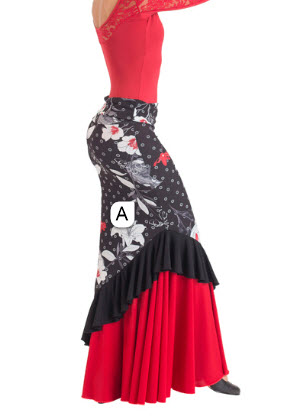 Falda Baile Flamenco Niña Happy Dance Trincha Ancha Comprar