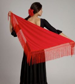 Mantón Flamenco CHD Liso