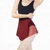 Falda de Danza Asimétrica Capezio Asymmetrical Pull on Skirt Adult