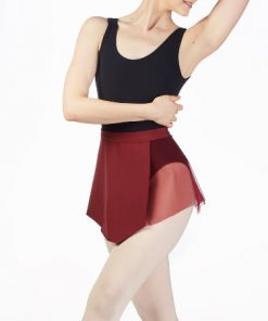 Falda de Danza Asimétrica Capezio Asymmetrical Pull on Skirt Adult