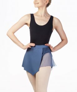 Falda de Danza Asimétrica Capezio Asymmetrical Pull on Skirt Adult