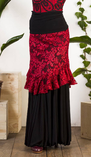 Sobre Falda Flamenca Davedans Cumbres para Comprar Online - Ropa