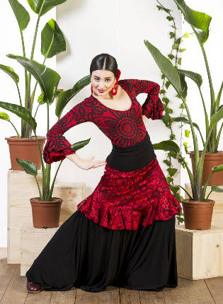 Sobre Falda Flamenca Davedans Cumbres para Comprar Online - Ropa