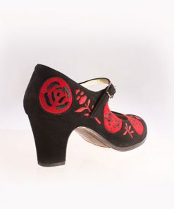 Zapatos de Flamenco Mujer Begoña Cervera Lunas Bordadas