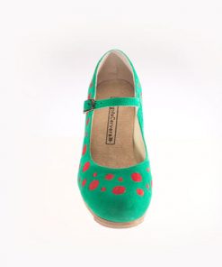 Zapatos de Flamenco Mujer Begoña Cervera Topos Bordado