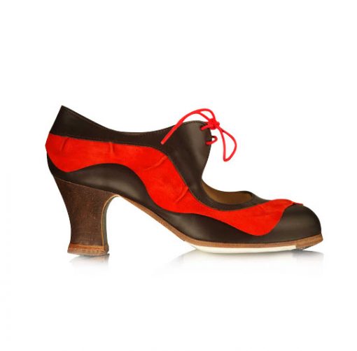 Zapatos de Flamenco Mujer Begoña Cervera Volante Cordonera