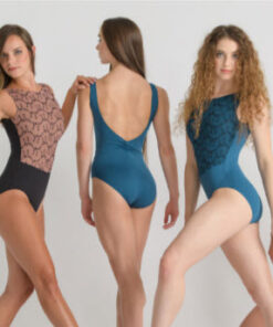 Maillot Bordado Ballet Rosa Lorrelle