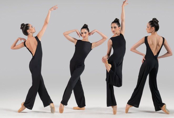 Entero Espalda Abierta Yume Ballet Rosa