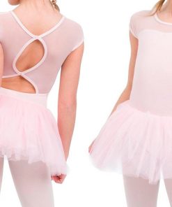 Tutu Intégrant Capezio Keyhole 11394C Pour Enfant - Rose 10/12 Ans Ou Bleu 6/8 Ans