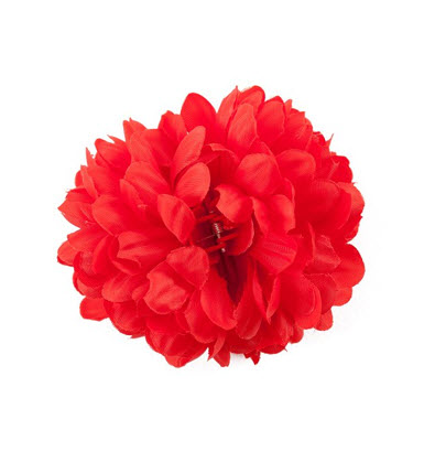 Flor de Flamenca Clavel con pinza en tela para Comprar Online