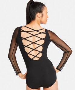 Maillot Multi-Tiras Capezio Strappy Back Long Sleeve