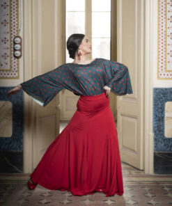 Comprar Falda de ensayo de flamenco con fajín CALA de Davedans