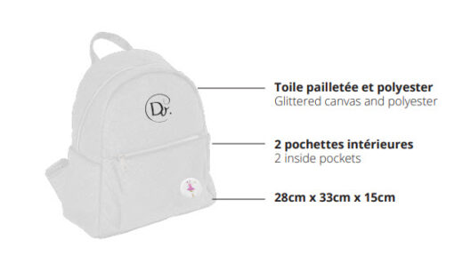 Mochila Danza Purpurina Bubly Dansez-Vous