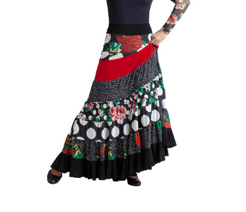 Falda Flamenca 5 Piezas de Happy Dance para Comprar Online - Faldas