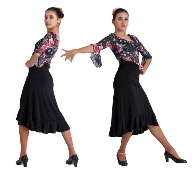 salir níquel eximir Falda Flamenca Corta de Happy Dance para Comprar Online - Faldas