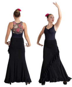 Falda Flamenca Volante Diagonal Happy Dance