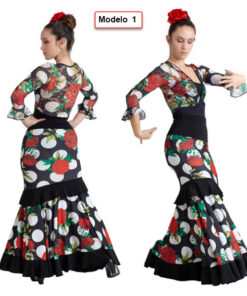 Falda Flamenca Volante Diagonal Happy Dance