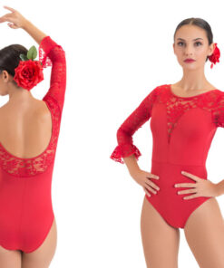 Maillot Flamenco Escote Pico Happy Dance