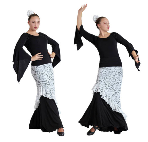 incrementar Ortodoxo contenido Sobre Falda Flamenca Happy Dance para Comprar Online - Faldas