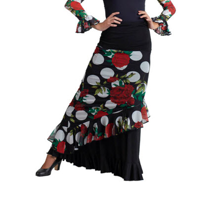 Falda Baile Flamenco Niña Happy Dance Trincha Ancha para Comprar