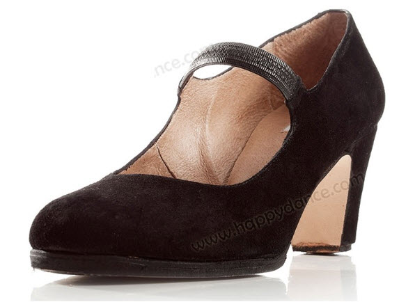 Zapato de baile de flamenco profesional de ante