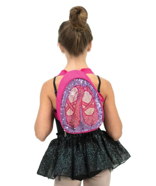 Mochila Infantil Reversible Danza Glitter Backpack Capezio