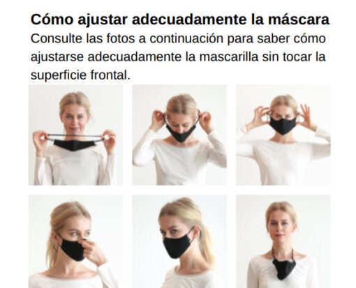 Mascarilla Ballet Protección Almohadilla Nasal Ajustable de Bloch