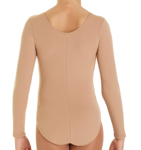 Maillot Afelpado Nude de Interior Patinaje Artístico