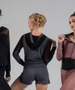 Sudadera Cremallera Ballet Rosa Midori