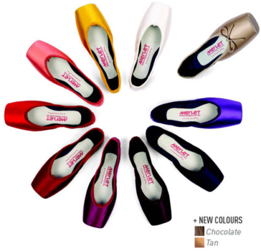 Puntas de Ballet Colores CRYSTAL Marca Merlet