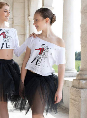 Camiseta Danza Cancon Plumas El Petit Ballet