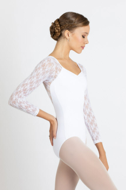 Maillot niña encaje espalda  Bloch - Maillot Ballet niña