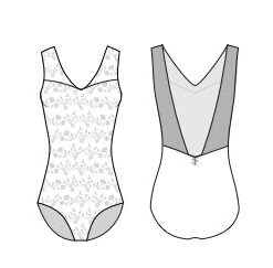 Maillot Ballet Rosa Risette