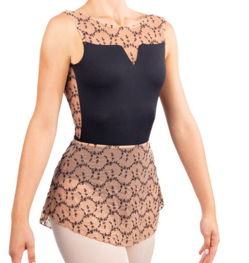 Falda Bordada Ballet Rosa Eliana