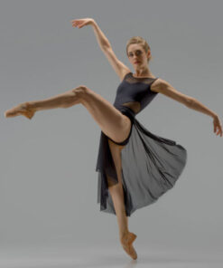 Falda Cascada Ballet Rosa Lumi