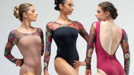 Maillot Manga Ballet Rosa Valentina
