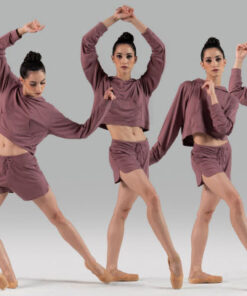 Sudadera Bolsillos Ballet Rosa Ren