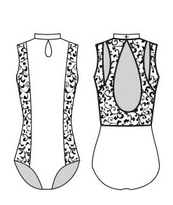 Maillot Aberturas Ballet Rosa Dominique