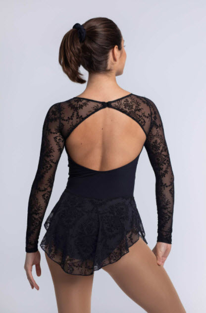 Maillot Afelpado Nude de Interior Patinaje Artístico