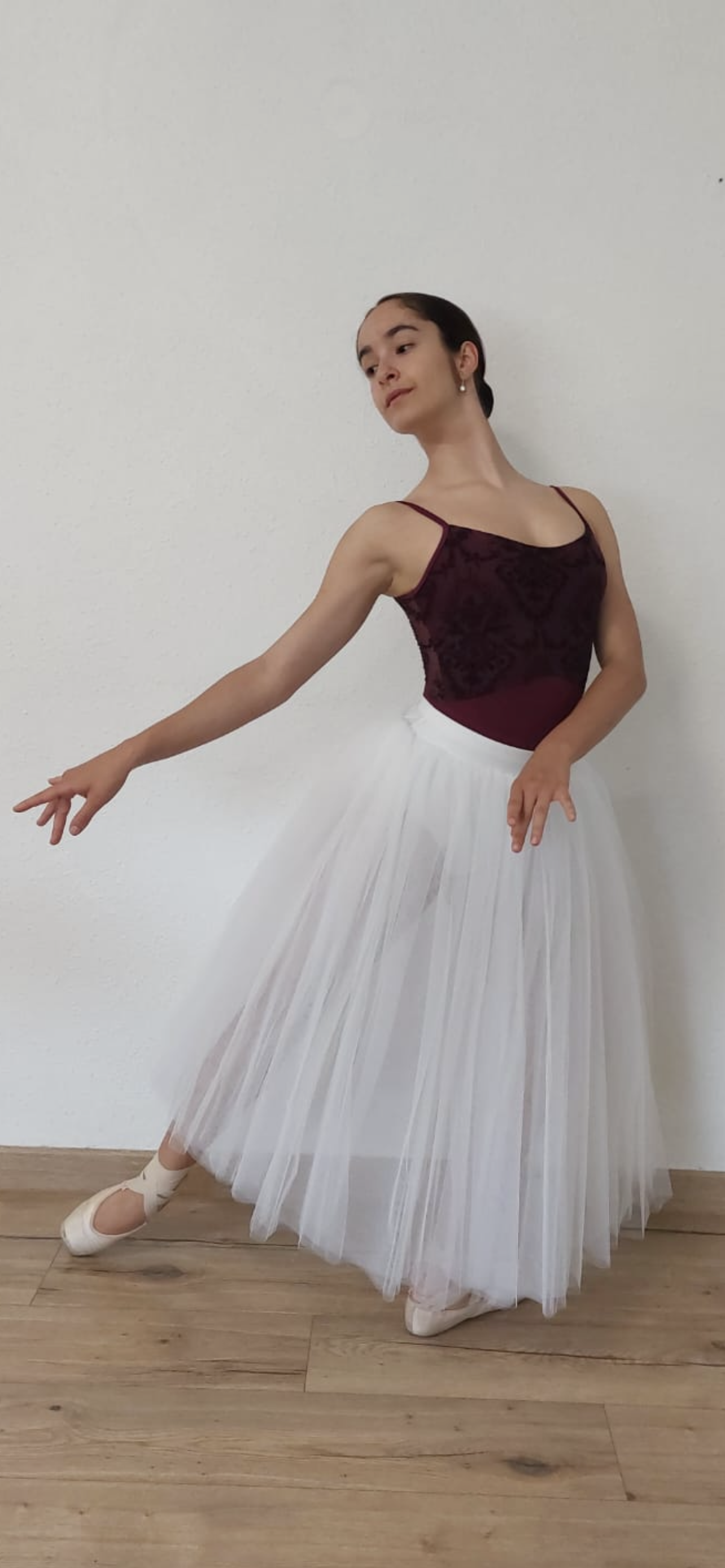 Falda de tutú profesional de ballet para mujer, 5 capas, sin pantalones