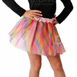 Falda de Ballet Tul Corta Multicolor