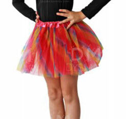 Falda de Ballet Tul Corta Multicolor