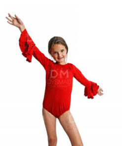 Maillot Flamenco Manga Doble Volante Infantil